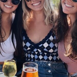 Argyle Lace Trim Cami